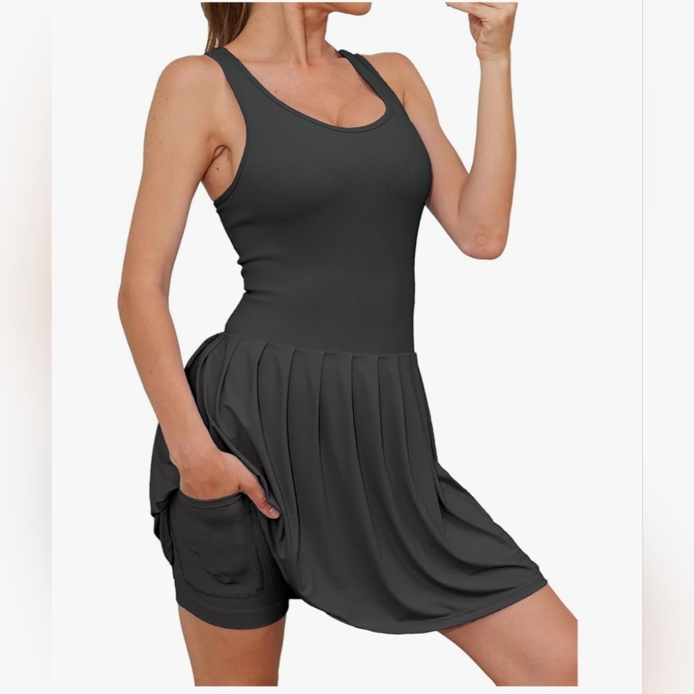 Black Athletic Tennis Dress Size M